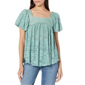 Free People Sunrise To Sunset Top In Malachite